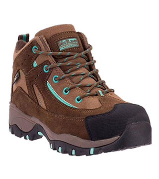 BOOT-MR47311 - Ladies' McRae Hiker Boots - Brown / Turquoise