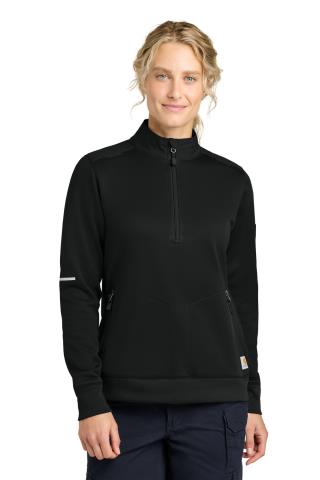Ladies' Essential Hike Grid Fleece Half-Zip Pullover