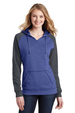 Ladies Lightweight Fleece Raglan Hoodie