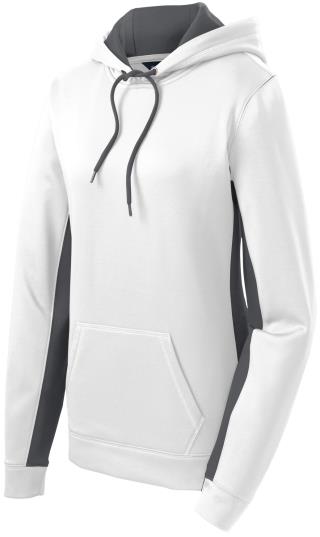 LST235 - Ladies' Fleece Colorblock Hooded Pullover