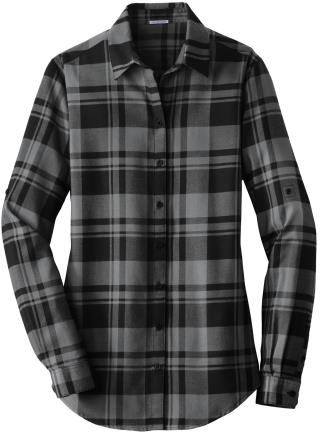 LW668 - Ladies' Plaid Flannel Tunic