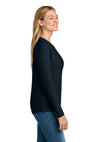Ladies Cotton Relaxed Long Sleeve Tee
