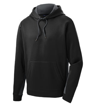 Fleece Colorblock Hooded Pullover