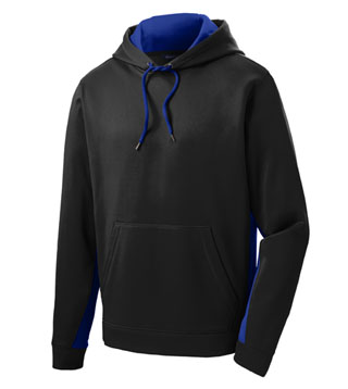 Fleece Colorblock Hooded Pullover