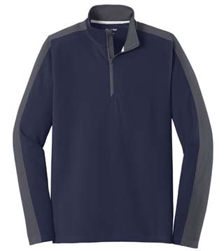 Textured Colorblock 1/4-Zip Pullover