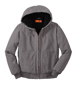 Duck Cloth Insulated Hooded Jacket